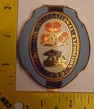 Vintage 1939 Golden Gate International Exposition Elgin Ladies Compact, UNUSED!!