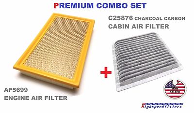 COMBO Air Filter +CHARCOAL Cabin Air Filter for 2007-15 CX-9 & MKX AF5699 C25876