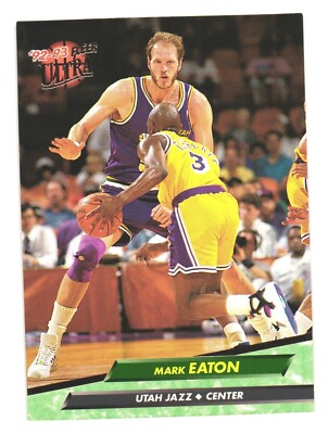 1992-93 Fleer Ultra NBA Basketball Utah Jazz Mark Eaton