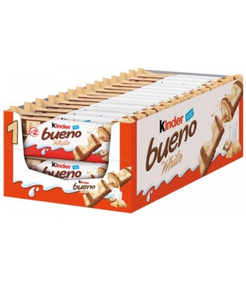 Kinder Bueno Chocolate Bar Hazelnut Chocolate/White - 1p 10p 30p 60p 90p 120p