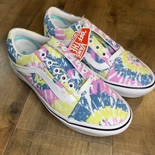 Vans Old Skool "TIE DYE" Skate Casual Mens Size 4.5 Womens 6 Orchid True White