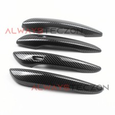 Carbon Style Door Handle Cover Trim  Exterior Accessories For Mazda CX-80 2024