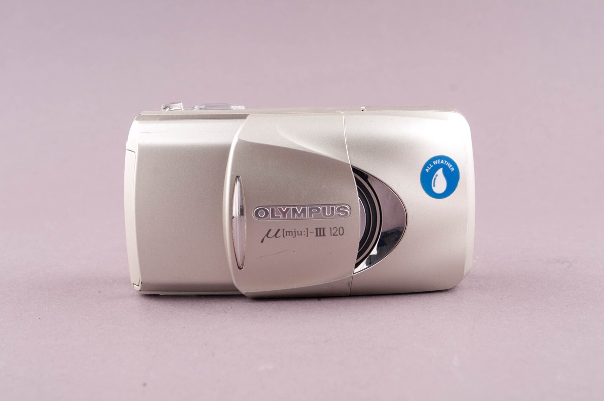 Olympus MJU III 120 Quartz Date 35mm Point & Shoot Film Camera