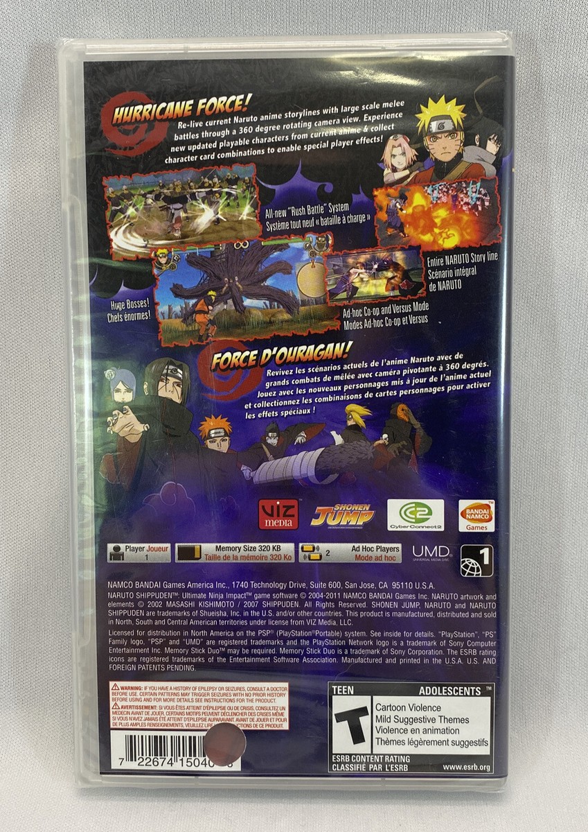 Naruto Ultimate Ninja Impact - Brand NEW Sony PSP Game Sealed Rare