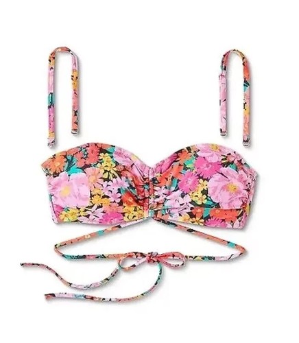 Haut Bikini Victoria's Secret – Rose Orange ColorBlock – 34C – Bas Assortis S – Neuf