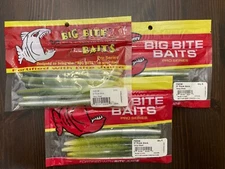 Big Bite Baits Co. Pro Series 3 Packs of 5" trick stick 8 Per Pack TS5-38 NEW