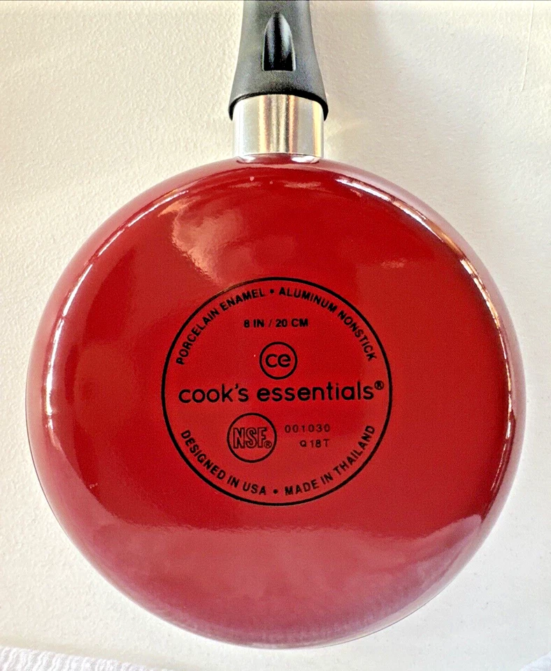 Cook's Essentials 8 In Hard-anodized Non-Stick Fry Pan Omelette Skillet Red - Image 3 of 4