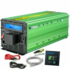 EDECOA 3000W 12V DC to 120V AC LCD Power Inverter