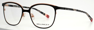 BELLINGER Misty-100 C.9096M Black Rose Gold Womens Eyeglasses 51-18-135 ...