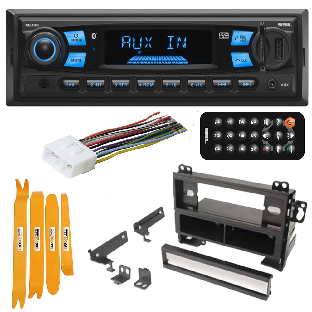 NEW Bluetooth Car Stereo MP3 AM/FM Radio Install kit for 1993-1997