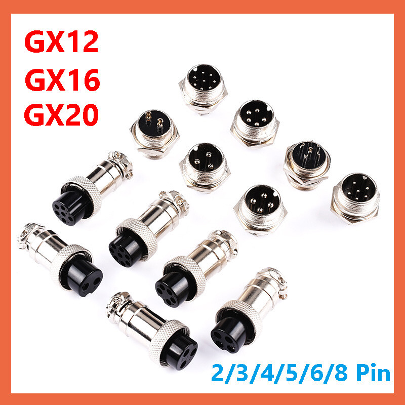 Gx16 Jack Aviation Plug Socket Panel Connector Type GX-16 16mm Male - View #8