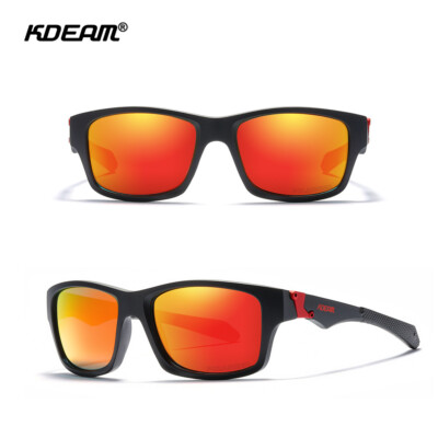 KDEAM Men Polarized Sunglasses TR90 Sports Outdoor Cycling Driving Glasses UV400