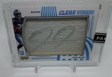 Josh Jacobs 2019 Panini Instant Clear Vision Autograph Auto RC #d 5/10 - RAIDERS