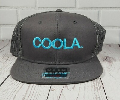 Coola Gray Snapback Hat   Premium OTTO Cap Base
