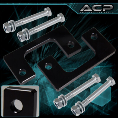 Front 0.5'' Aluminum Leveling Lift Kit Plate Black For 07-23 GMC Sierra Silverado
