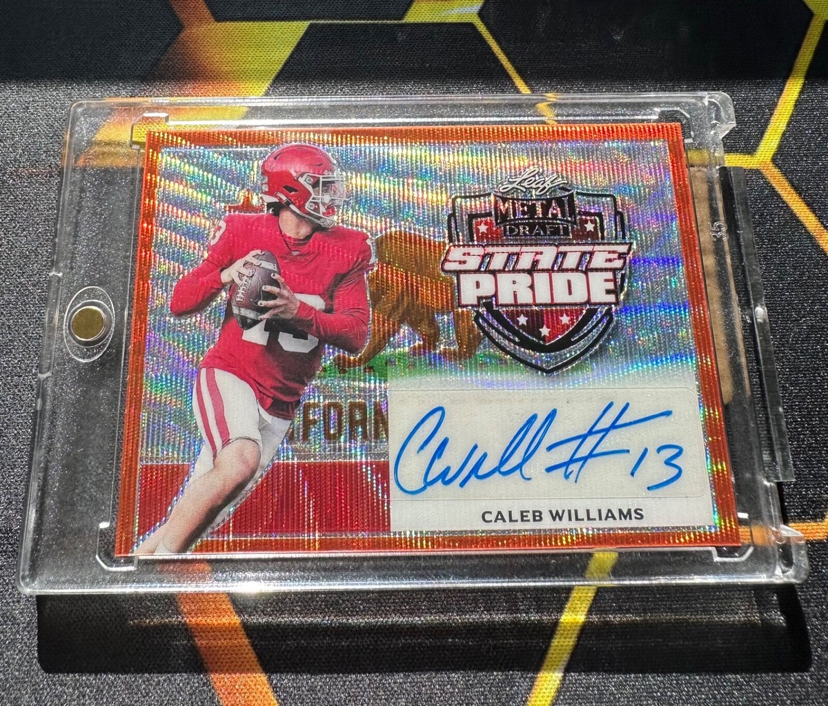 Caleb Williams 2022 Leaf Metal Draft State Pride Autograph #/5 