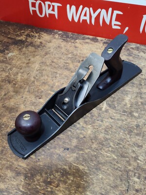  Vintage Stanley Defiance 14'' Long Wood Plane Smooth Bottom