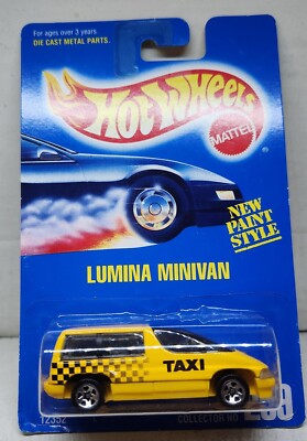 Hot Wheels  Chevrolet Lumina Taxi Collector #259 1991 New Paint Style/Malaysia 