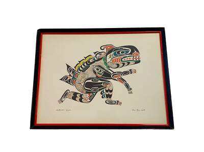 絵画 Chief Henry Speck art Chief Henry Speck Art Sea Monster Kwakiutl British Columbia