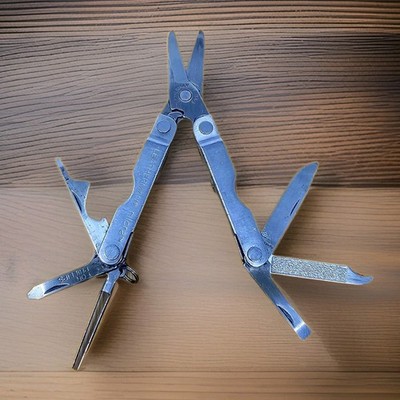 Leatherman Micra Stainless Steel Multi-Tool Scissors Knife Vintage Classic USA