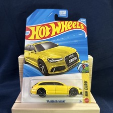 Hot Wheels Audi RS 6 Avant 2017 1:64 Diecast Yellow/Black Unopened Box