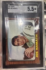 1966 topps joe namath sgc 5.5 rookie