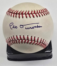 Leo Durocher Autograph ONL Baseball (B) Auto PSA (Clean)