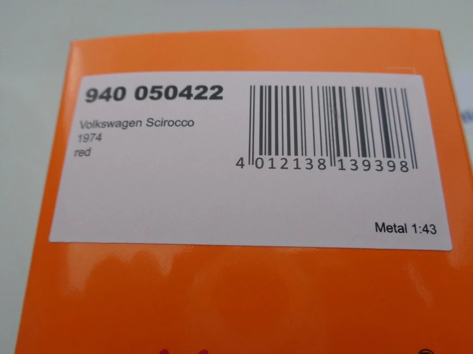 Volkswagen VW Scirocco 1 Modellino Auto Di Maxichamps IN 1:43 Rosso 940050422 - Immagine 4 di 4