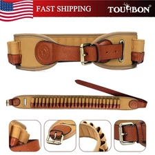 TOURBON Shotgun Shell Waist Belt Cartridge Holder Shooting 20GA Bandolier in US
