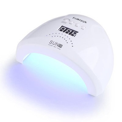UV LED Nail Lamp, 48W Nail Dryer for Gel Polish with 30 Beads 4 Timers Smart ...