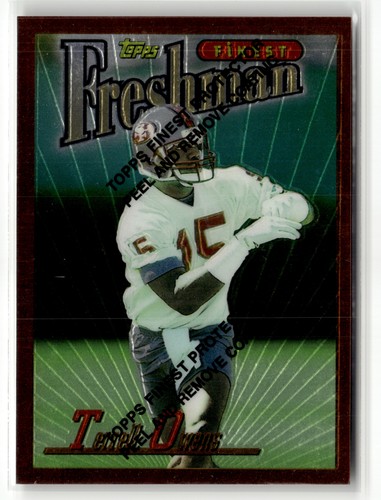 Terrell Owens #338 1996 Topps Finest card