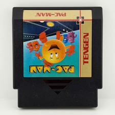 Pac-Man (Nintendo Entertainment System, 1990) NES Tengen Black Tested Works Well