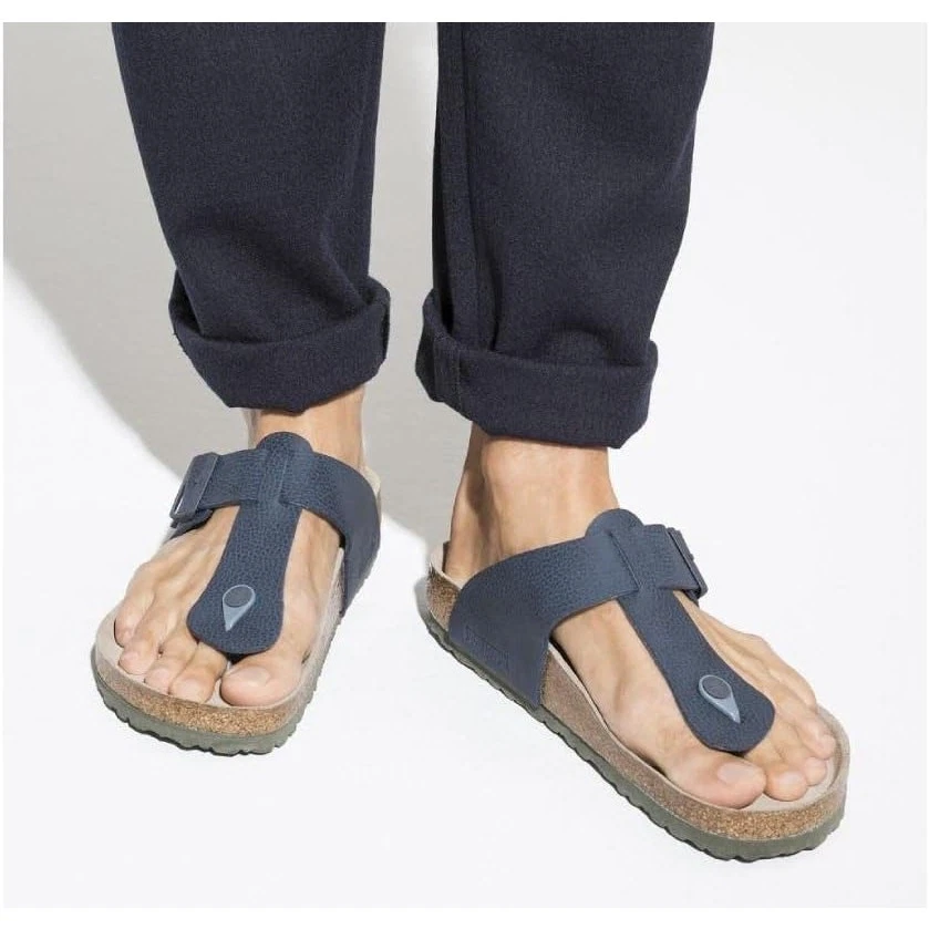 Birkenstock Medina Men Blue Sandals Size 44 US 11 Thong Flip Flops Comfort Shoes Birkenstock M Blue Sandals for Men for sale | eBay main image 3