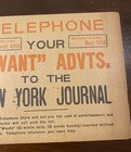 1899 New York Journal Advertising Postcard Early Telephone Graphics Hearst Paper — photo 3
