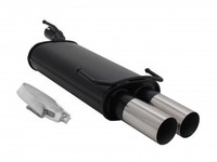 Novus Sport-Auspuff EndschalldäMpfer+Abe 2X76Mm Duplex FüR Opel Astra F