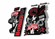Marzocchi Bomber 888 RCV 2012 Fork Suspension Decal Kit Sticker Adhesive Set