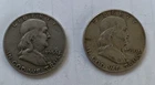1950 & 1954-D Franklin Half Dollars 90% Silver Lot (Denver Mint) US Coins