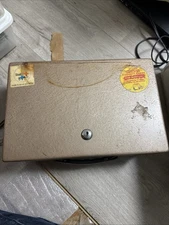 Vtg Rockaway Steel Fire Resistant Secure Lock Box Handle 1/4” Thick