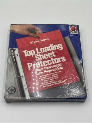 C-Line 61003 3-Hole Punched 8.5 x 11 Polypropylene Sheet Protectors (50/BX) New