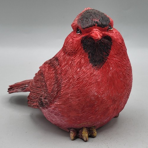 Cardinal Red Bird Figurine Figure Resin Home Decoration Decor 4.75"