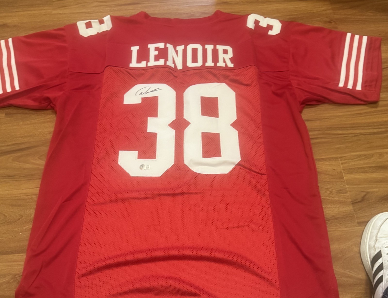 DEOMMODORE LENOIR AUTOGRAPH Jersey Beckett Witnessed Signed 49ers AUTO