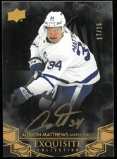 2024-25 UD Exquisite Hockey Auston Matthews Gold Ink Auto /25
