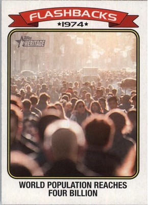 2023 Topps Heritage News Flashbacks #NF2 World Population - BB