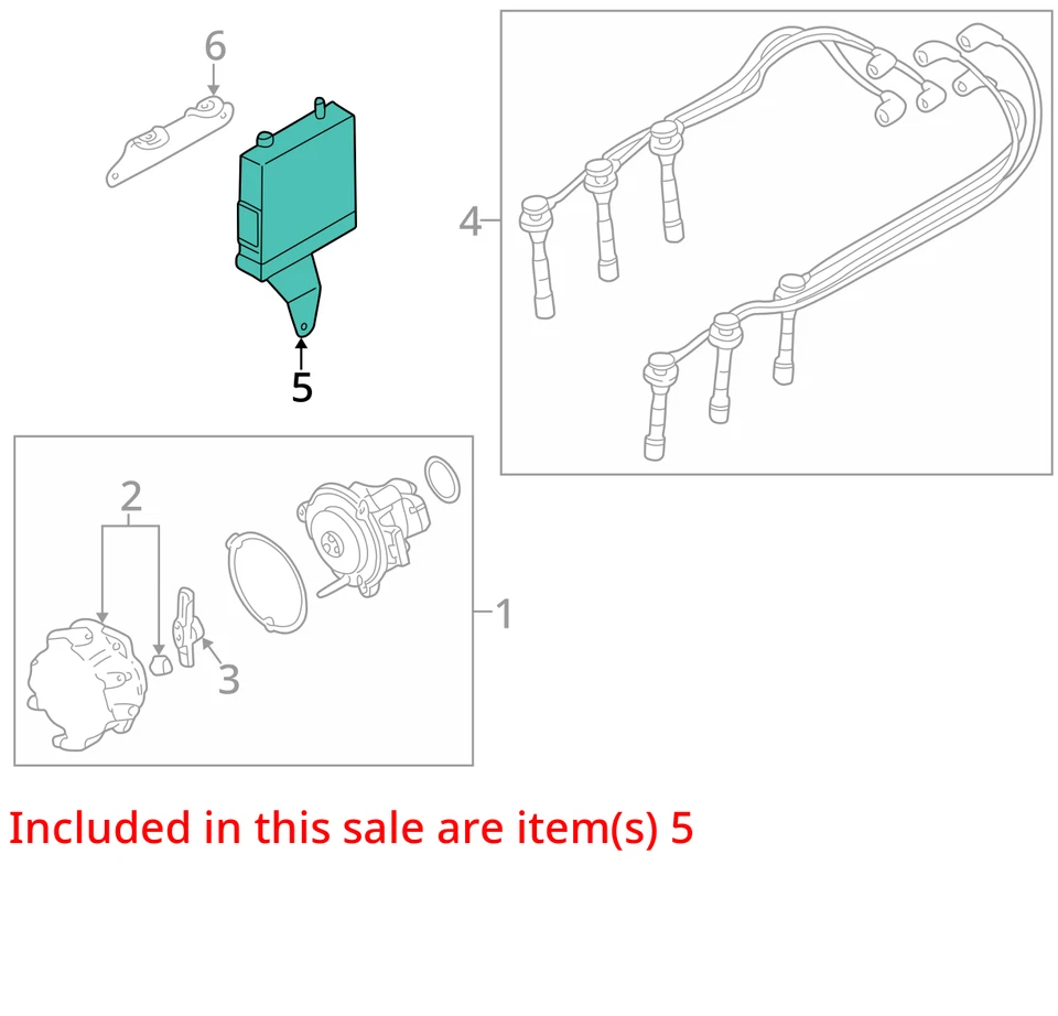 Módulo de control electrónico Motor ECM tablero derecho 3,0 L se adapta a 01 GALANT Foto 4 de 4