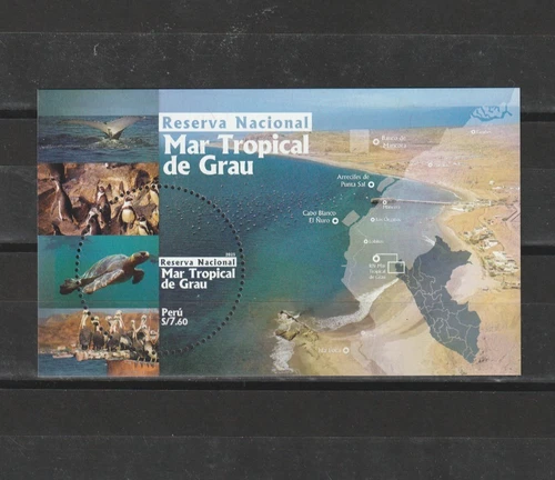 PERU 2025, TURTLE, BIRDS, PENGUINS,  M/S, MNH, NEW!!