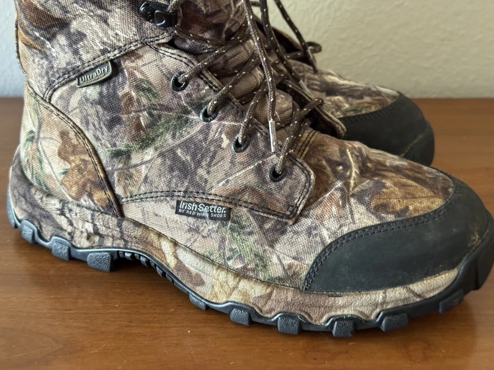 IRISH SETTER Red Wing Camo Hunting Boots 1836 - 800g - Waterproof - Men’s 9 - Image 2 of 4