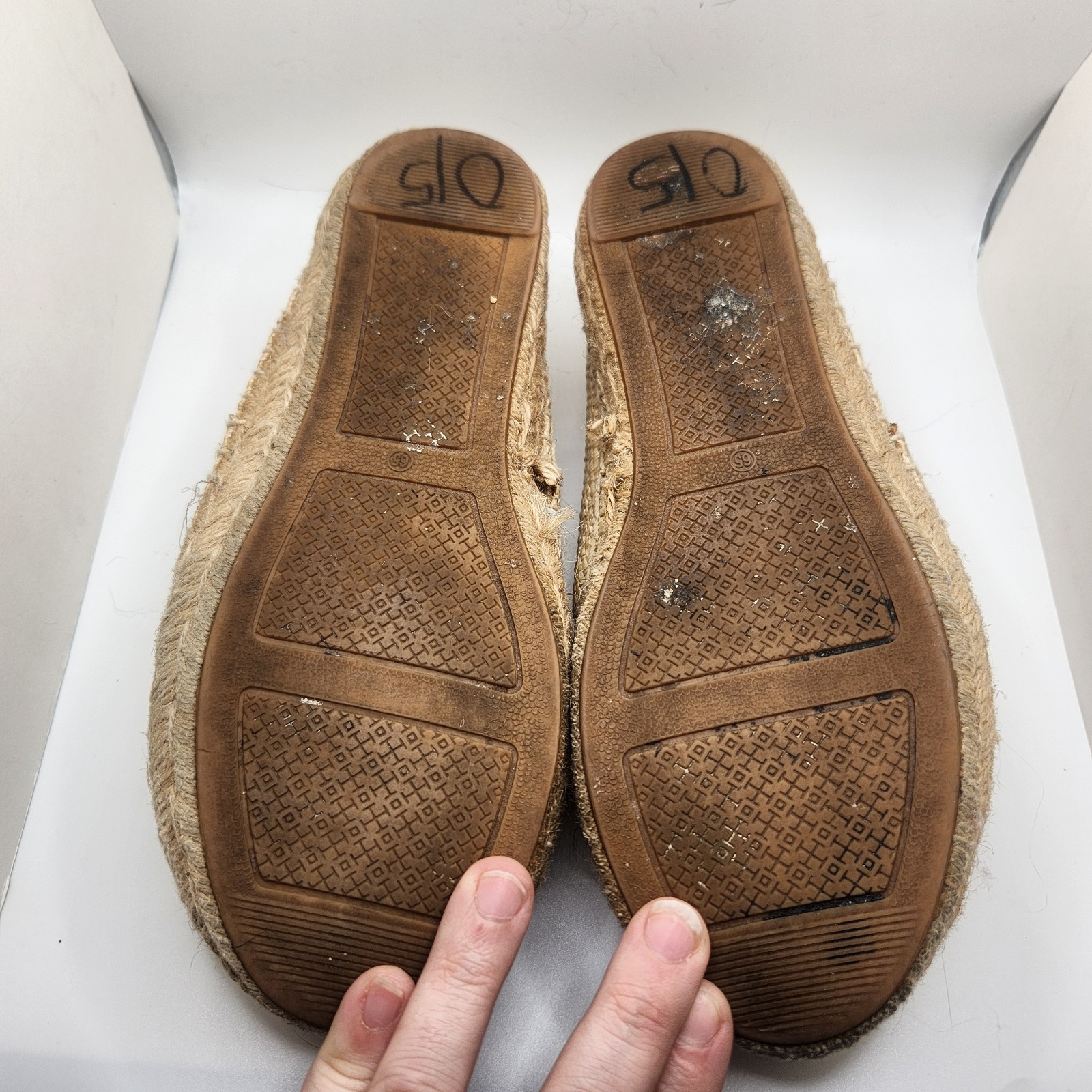 Tory Burch Size 6.5M Swan Espadrille Slide On Flats Shoes Leather Beach Designer thumbnail 9