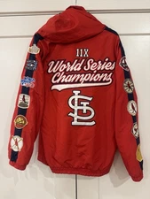 New St Louis Cardinals 11x World Series Champions Reversible Jacket L G-III