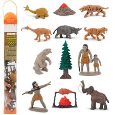 Safari Ltd. Prehistoric Life TOOB - 12 Figurines: Caveman, Small, Multi