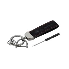 2x Auto Schl&uuml;sselanh&auml;nger im Mercedes Design &ndash; Lederoptik &ndash; mit Schraubendreher